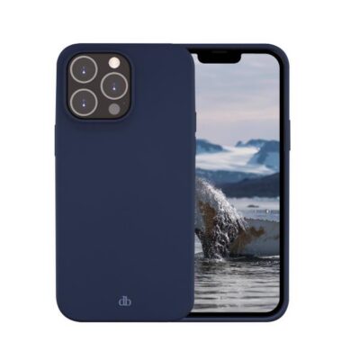 Greenland – Custodia per iPhone 14 Pro Max in 100% Plastica Riciclata – Blu