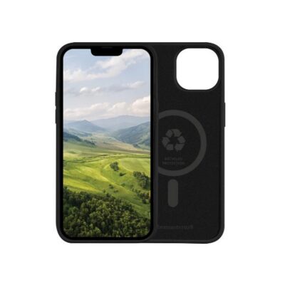 Monaco – Custodia per iPhone 13/14 in Plastica Riciclata – Nero