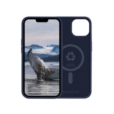 Monaco – Custodia per iPhone 14 in Plastica Riciclata – Blu
