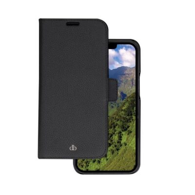 New York – Custodia in Pelle per iPhone 14 Pro Max – Nero