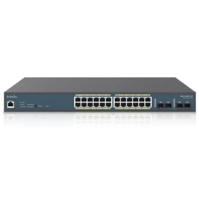 Switch 24-port GbE PoE.af/at(+) 410W 4xSFP L2 19i