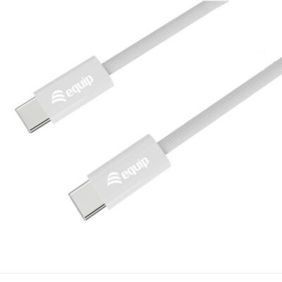 EQUIP – Cavo USB 2.0, USB-C Maschio a USB-C Maschio, PD 60W, Bianco – 0.5m