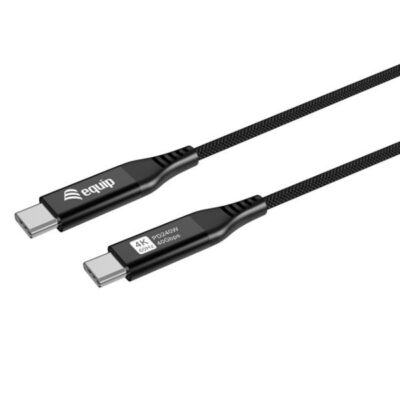 EQUIP – CAVO USB4 ultrasottile, da USB-C M a USB-C M, 40 Gbps, PD 3.1 240 W, 8K/60 Hz, compatibile con Thunderbolt 3/4, 1.2m