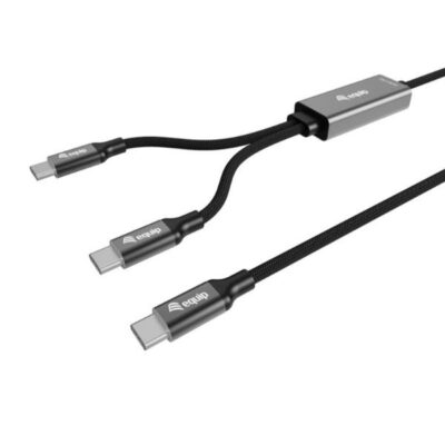 EQUIP – CAVO DI RICARICA USB-C a C a Y, PD 3.1 140W, E-marker, Intrecciato, 1.5m