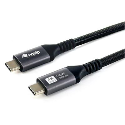 EQUIP – Cavo USB4 Gen 2×2 da C a C, PD 100W, 4K/60Hz, 20Gbps, Nero – 3.0m