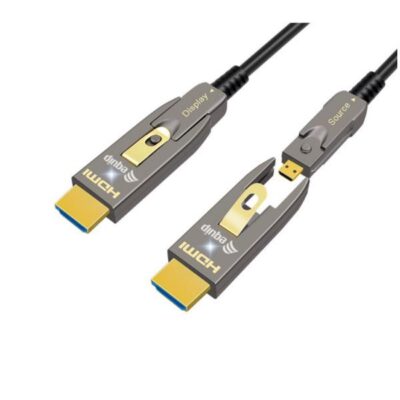 EQUIP – Cavo Ottico Attivo HDMI 2.1 Staccabile Tipo D + A, 8K/60Hz – 10m
