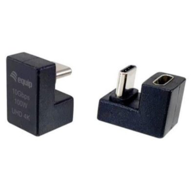 EQUIP – ADATTATORE USB-C U plug, 10Gbps, PD 100W, 2-pezzi