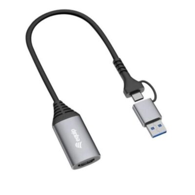 EQUIP – ADATTATORE da USB a HDMI (USB-C + A), 1080P HD