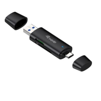 EQUIP – LETTORE DI SCHEDE USB 2 in 1, 5Gbps, SD, TF