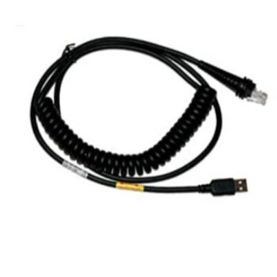USB CABLE, 3 MT, COILED, BLACK