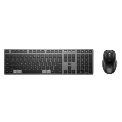 Combinazione di tastiera e mouse wireless ricaricabili multidispositivo HP 720