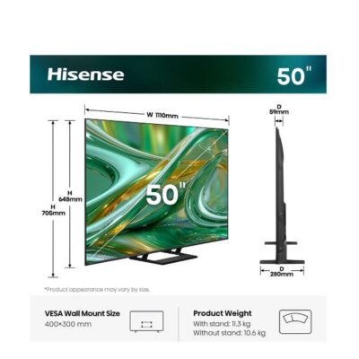 50 E89S MINI LED 4K ULTRA HD SMART VIDAA REFRESH RATE 144HZ