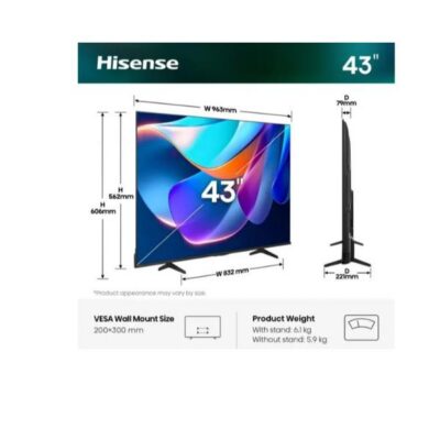 43 A69S 4K UHD SMART VIDAA