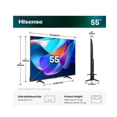 55 A69S 4K ULTRA HD SMART VIDAA