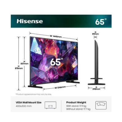 65 E79S PRO QLED 4K ULTRA HD SMART VIDAA REFRESH RATE 144HZ