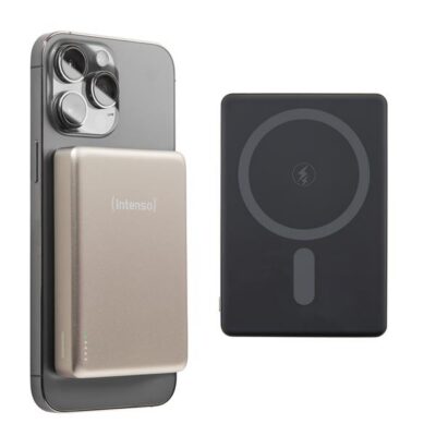 POWER BANK MAG SAFE Intenso MW 10000 mAh Ricarica Wireless Champagne