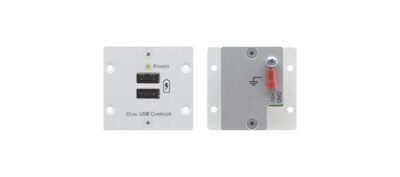 W-2UC – DUAL USB 2A CHARGING WALL PLATE
