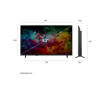 43 QNED MINILED AI 70B 4K ULTRA HD WEBOS26 – PIEDINI LATERALI