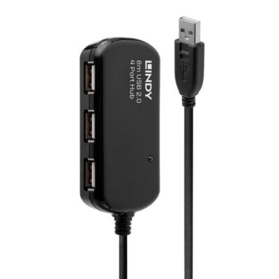 Prolunga Attiva USB 2.0 con Hub Pro, 8m