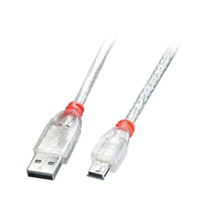 Cavo USB 2.0 Tipo A a Mini-B Trasparente 2m