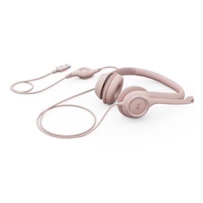 CUFFIA H390 USB CABLATA – ROSA