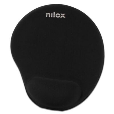 NILOX TECH – Tappetino per mouse ergonomico, base anti scivolo, poggia polsi in gel, scorrimento fluido e preciso