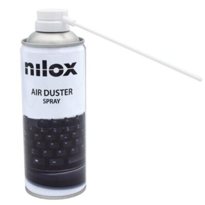NILOX TECH – Bomboletta Aria Compressa ideale per rimuovere polvere, non lascia residui o tracce, fornito di cannuccia per indirizzare aria