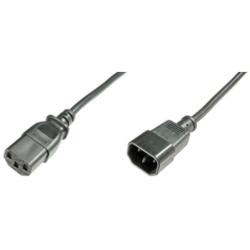 NILOX TECH – Cavo alimentazione/prolunga, connettore IEC C13 a connettore IEC C14, lunghezza cavo 1.8 mt, femmina a maschio