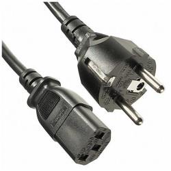 NILOX TECH – Cavo alimentazione con connettore IEC C13 a connettore CEE 7/4 Schuko 16A, lunghezza cavo 1.8 mt, femmina a maschio