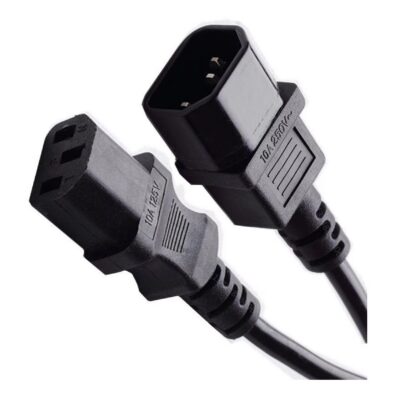 NILOX TECH – Prolunga alimentazione con connettore IEC C13 10A a connettore presa 10A 2P T, maschio a femmina, lunghezza cavo 3 metri