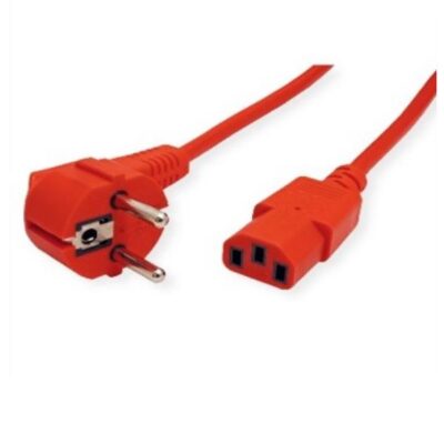 NILOX TECH – Cavo di Alimentazione con spina di sicurezza angolata a 90° con connettore CEE 7/7 a connettore IEC C13, maschio a femmina, lunghezza cavo 1.8 mt