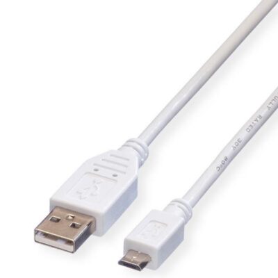 NILOX TECH – Cavo con connettore USB-A 2.0 a connettore Micro USB, maschio a maschio, lunghezza cavo 0.8 mt, velocità di trasferimento fino a 480 Mb