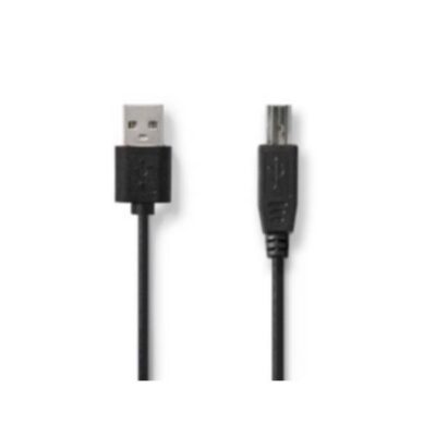 NILOX TECH – Cavo con connettore USB-A 2.0 a connettore USB-B 2.0, maschio a maschio, lunghezza cavo 3 mt, schermato, velocità max trasferimento 480 Mbit/s