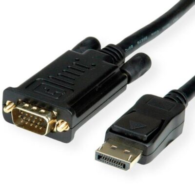 NILOX TECH – Cavo con connettore display port 20 Pin maschio a connettore VGA maschio, lunghezza cavo 2 mt, risoluzione fino a 1920×1080 a 60Hz