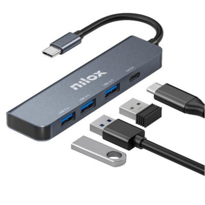 NILOX TECH – HUB USB C 3XUSB 3.0 1XUSBC