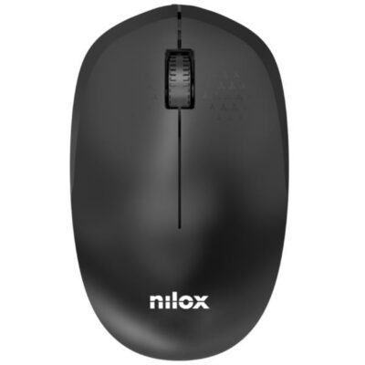NILOX TECH – Mouse ottico, connessione wireless 2.4 Ghz, 1000DPI, 3 tasti, funziona con pile AA(non incluse)