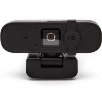 NILOX TECH – Webcam con risoluzione 1080p, supporta formati video Full HD 30 fps e 2K, autofocus, microfono, lunghezza cavo 1.5 mt, interfaccia USB
