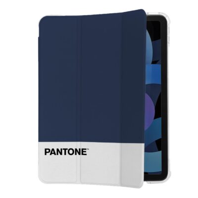 PANTONE – Custodia a libro bicolore blu navy e bianco in TPU compatibile con iPad Air 10.9″ 4 gen/ 5* gen