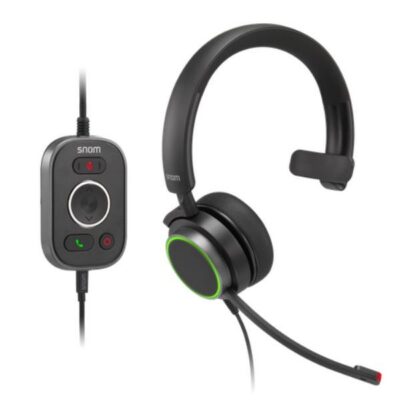 SNOM Cuffie monoauricolare A330M USB-A e jack 3.5mm