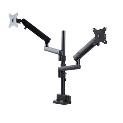 Supporto Doppio Monitor per Scrivania – Braccio per 2 Monitor VESA fino a 32″