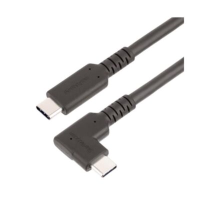 Cavo USB-C angolare robusto da 1 m, USB 3.2 Gen 2 (10 Gbps), cavo di trasferimento dati USB type-C ad angolo retto, DP Alt Mode 4K 60Hz, 100W Power Delivery – Cavo USB Tipo C a 90