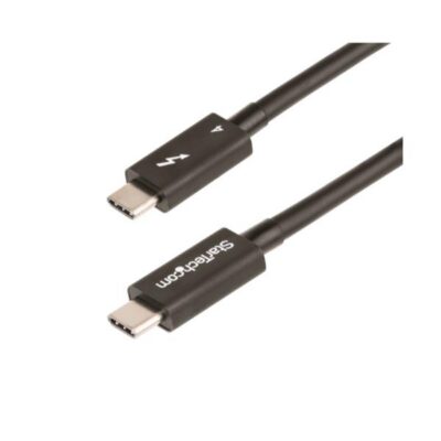 Cavo Thunderbolt 4 da 1m – 40Gbps – PD 100W – Cavo Video/Trasferimento dati 4K/8K – Cavo Thunderbolt Certificato Intel Compatibile con USB4/Thunderbolt 3/USB 3.2/USB Tipo C/Display