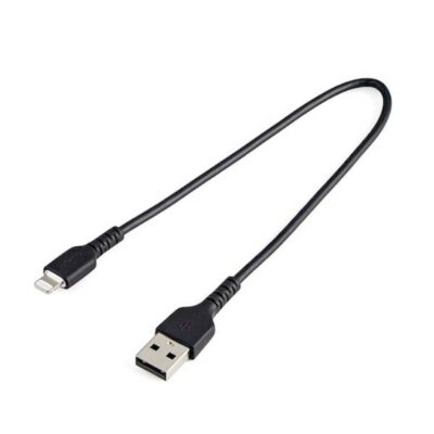 Cavo da lightning a USB A in fibra aramidica da 30 cm Nero