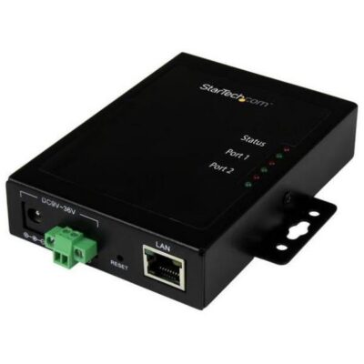 Server per dispositivi Seriali a Ethernet IP a 2 porte – RS232 – Montabile e in Metallo