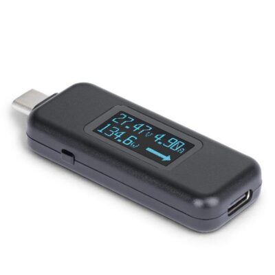 Multimetro Digitale USB-C, Misuratore di Tensione e Corrente
