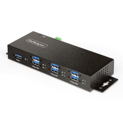 Hub USB gestito a 7 Porte con 7x USB-A, Metallo, Protezione ESD 5 Gbps