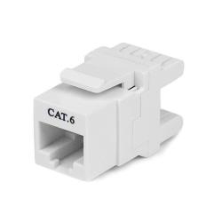 Jack Keystone RJ45 Cat6 bianco