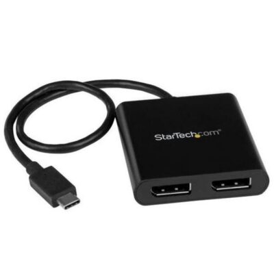 Adattatore Splitter MST Hub – USB-C a 2 porte DisplayPort Multi-Monitor