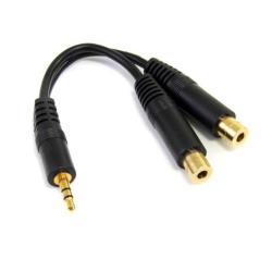 Splitter stereo 15 cm – 3,5mm M a 2x F