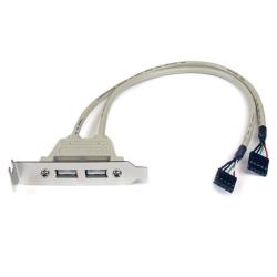 Adattatore piastra slot USB A a 2 porte